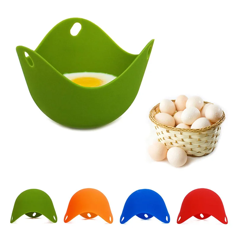 

4pcs Silicone Egg Poacher Pancake Maker Egg Boiler Poaching Pods Egg Mold Bowl Rings Cooker Boiler Kitchen Cooking Accessories