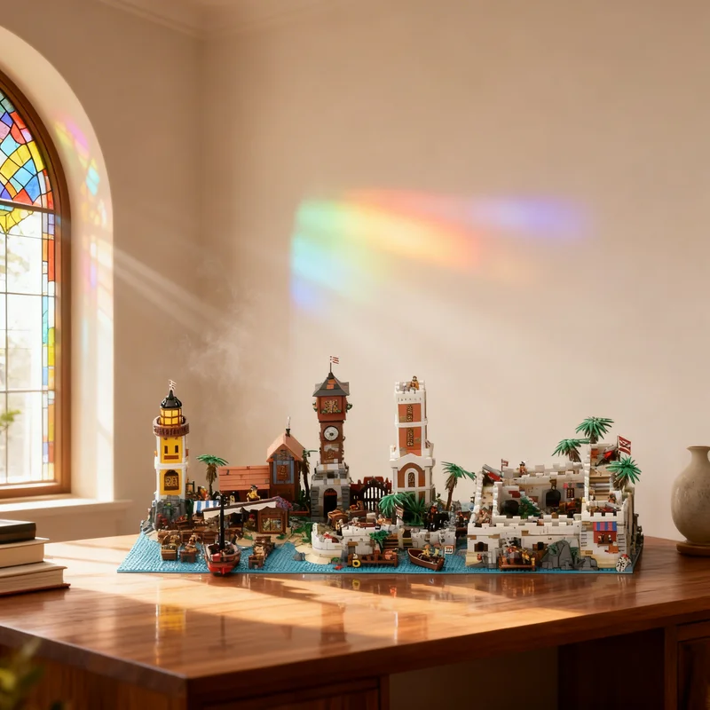 

8537 деталей MOC: Конструктор «Мир пиратов» – креативный подарок для сборки, декор для дома и офиса, премиум-игрушка для взрослых и детей