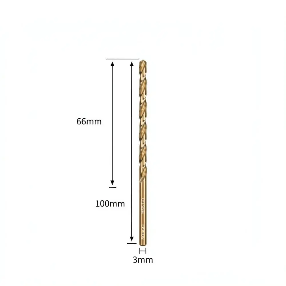 For Songqi Extra Long Twist Drill Bit Cobalt Alloy Straight Shank High Efficiency Metal Woodworking Deep Hole Drilling Bit