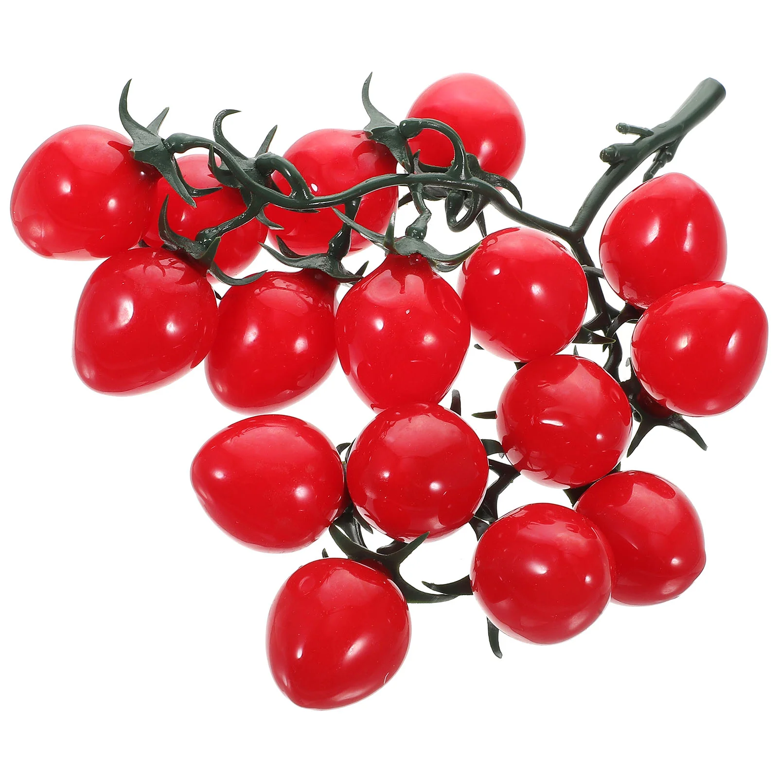 

Simulated Cherry Tomatoes Photo Prop Decor Realistic Plastic Artificial Pendant Fake Lifelike Fruit Adorn Supplies