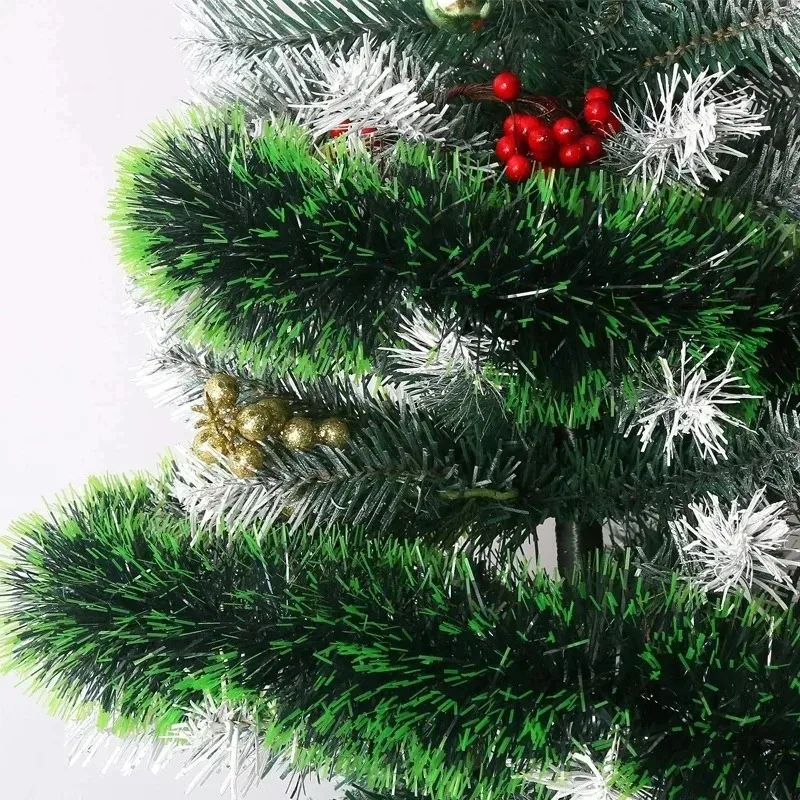 Wholesale Christmas Artificial Tinsel Garland Green Cane Ribbon Wreath for Xmas Tree Hanging Pendents Ribbons Party Home Decor
