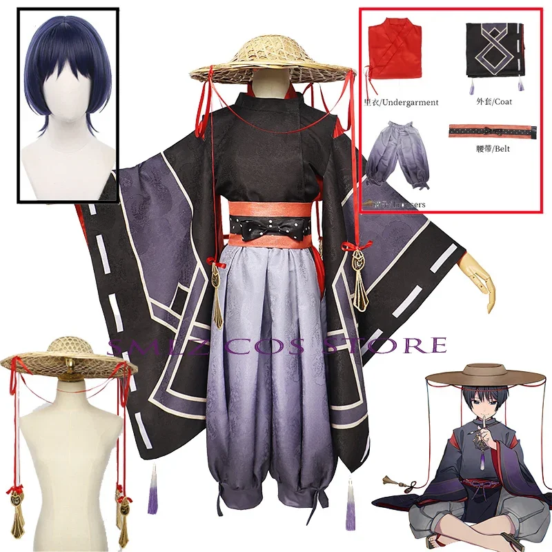 

Five Kasen Cosplay Anime Impact Scaramouche Cosplay Costume Balladeer Hat Suit Halloween Set Prop