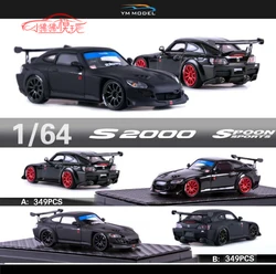 YM Model1:64 Honda S2000 Black resin car model collection gift