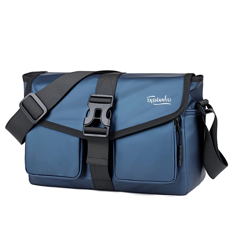 حقيبة ماسنجر للرجال - حزام قابل للتعديل - حقيبة كتف، حقيبة بسيطة احترافية ومحمولة للاستخدام اليومي للعمل والسفر والتنقل