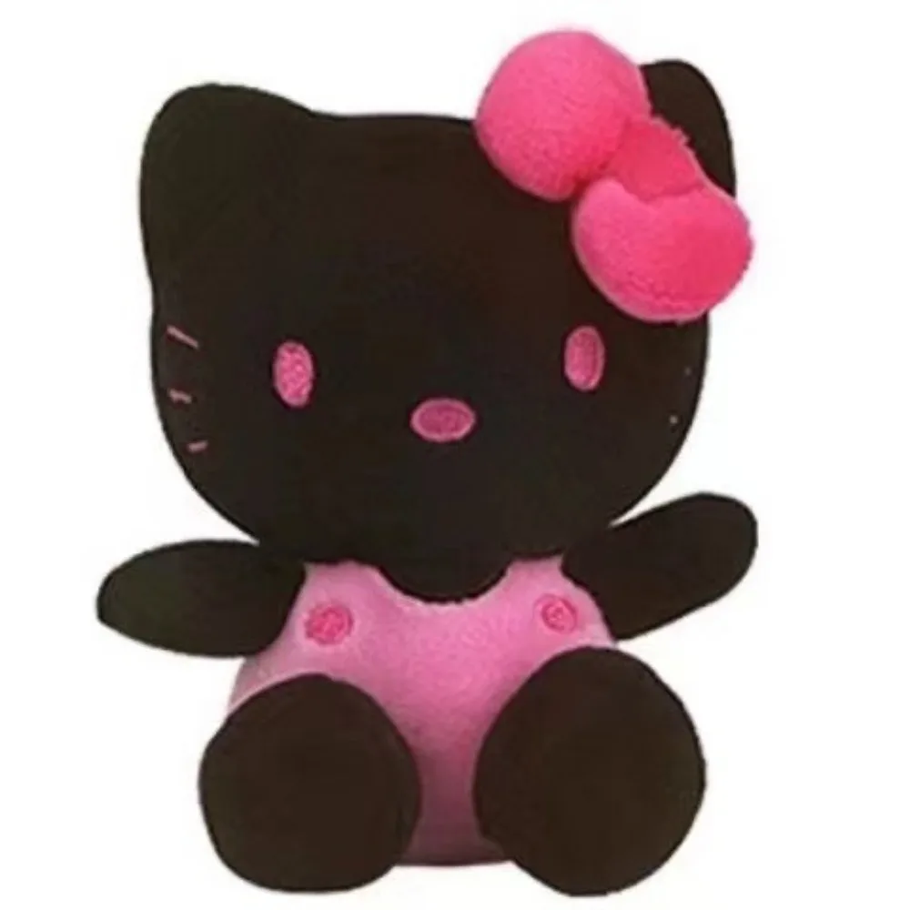 Cartoon Sanrio Black Hello Kitty Black Leather Pendant Backpack Keychain Personality Fashion Hello Kitty Bag Doll Accessories