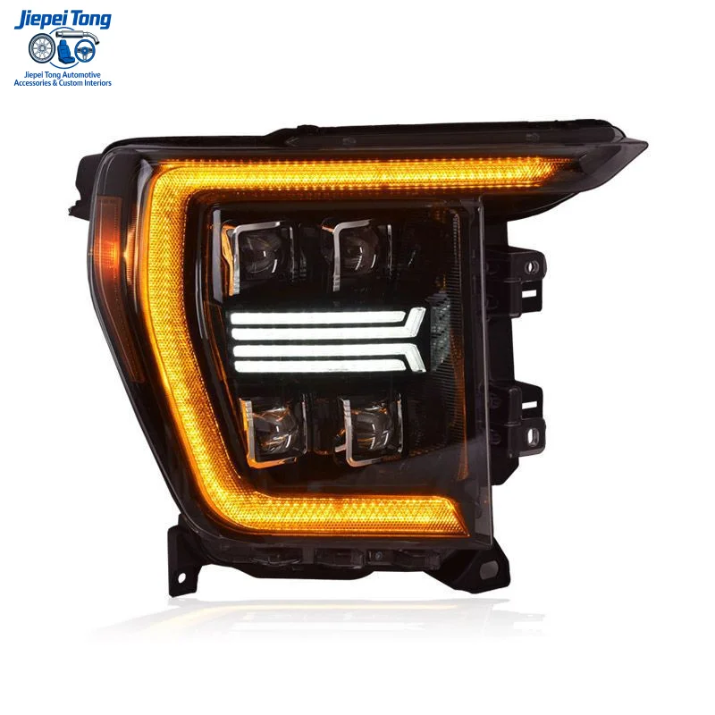 Suitable for Ford Raptor F150 Headlight Assembly 2021-2023 Model Modified LED Daytime Running Light Flowing Turn Signal