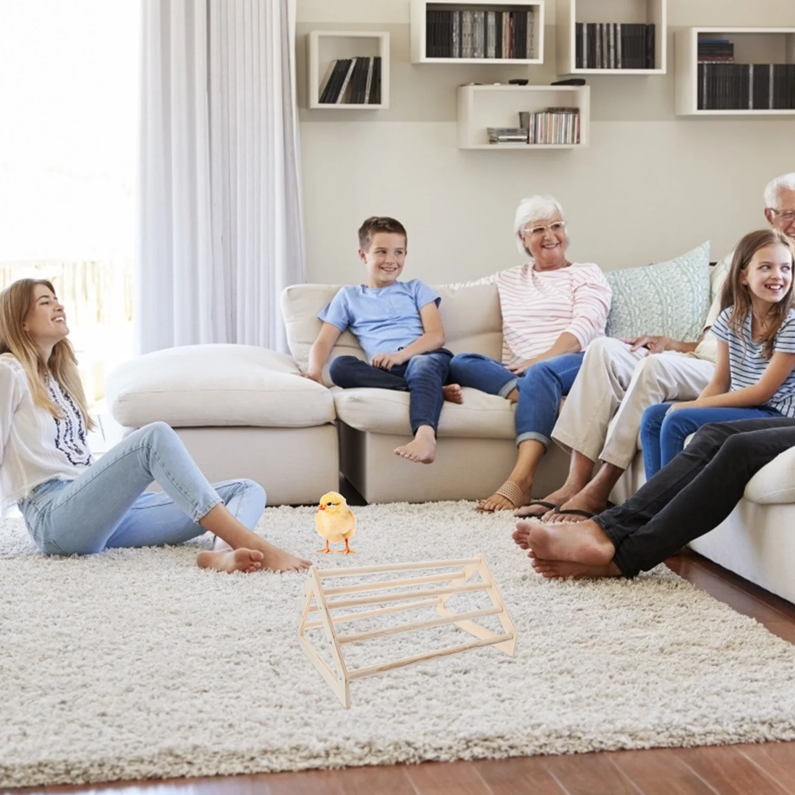 

Hen Rooster Wooden Perch for Chicken Chick Parrot Bird Cage Training Exercise Poultry Rack Chicken Wood Stand