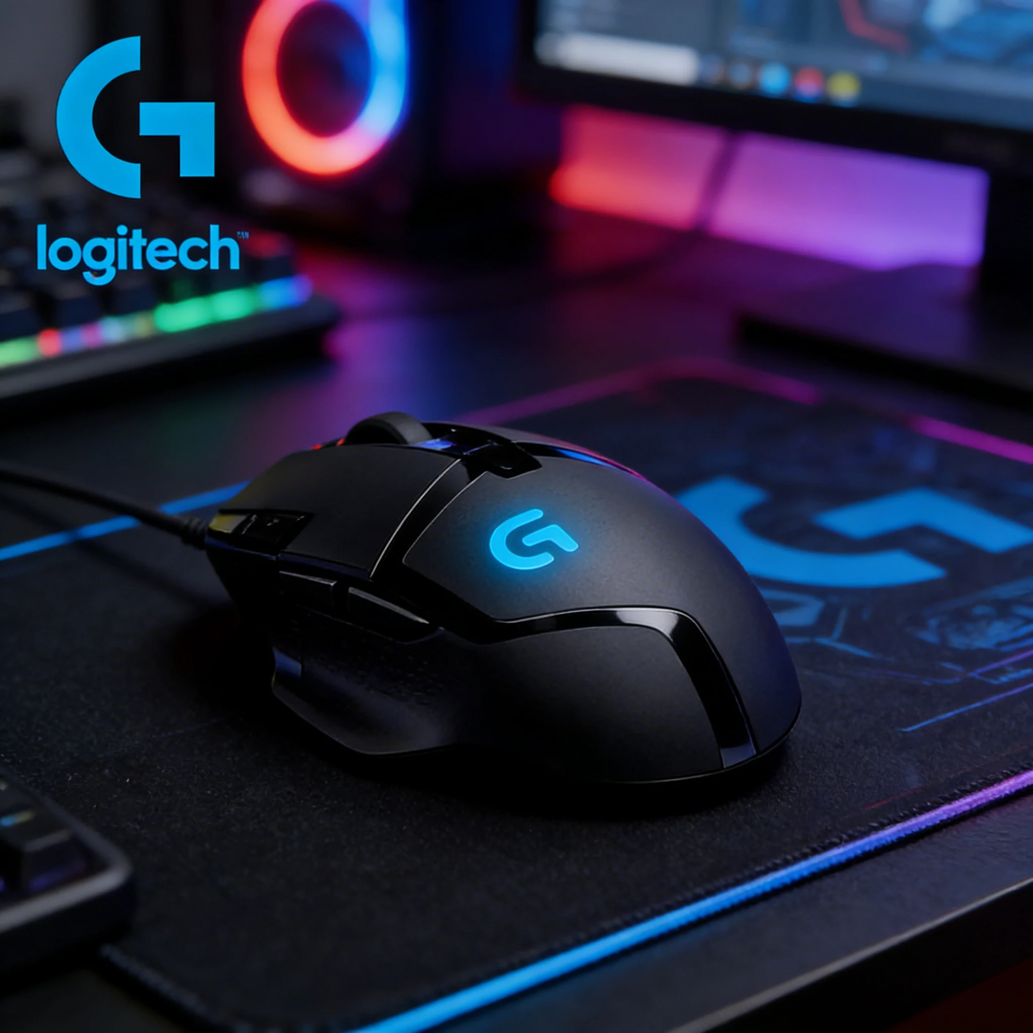 

Оригинальная проводная игровая мышь Logitech G402 с 8 программируемыми кнопками; также совместима с мышами G102/G203/G304/G305.