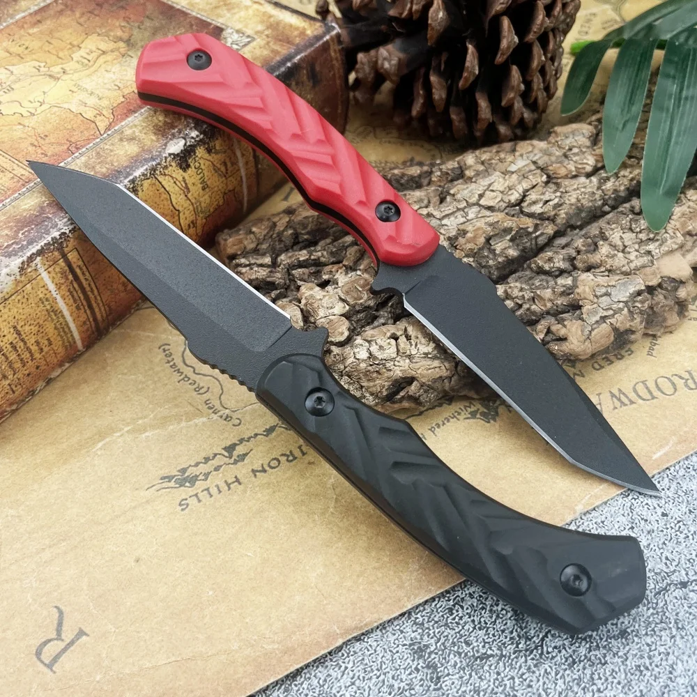 Survival Fixed Blade Knife with Sheath, High-Hardness 7Cr13Mov Blade—Exploration, Outdoor Camping, Personal Carry, Jungle Tool