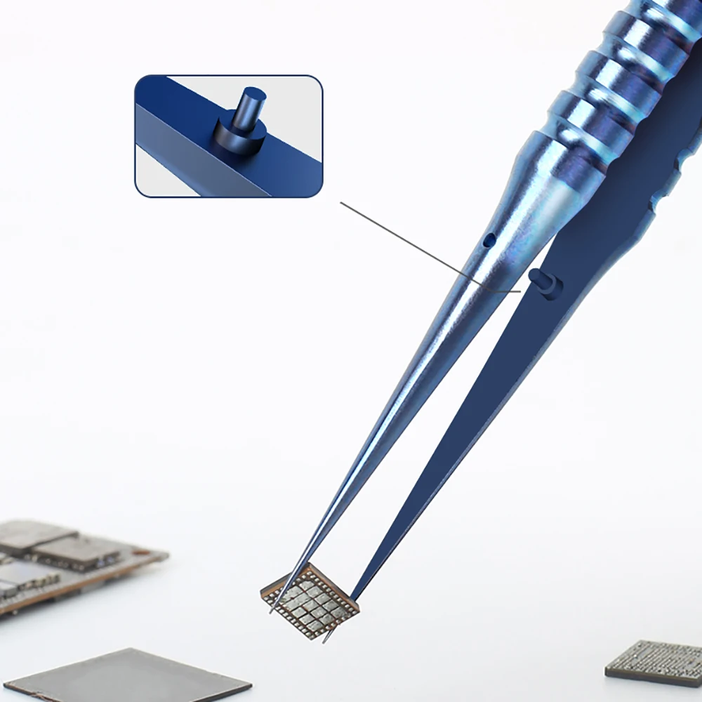 Pinzette con punta speciale meccanico TI-11 TI-15 gomito in lega di titanio punto Fine per fai da te Pick strumento peloso riparazione del telefono morsetto per filo volante