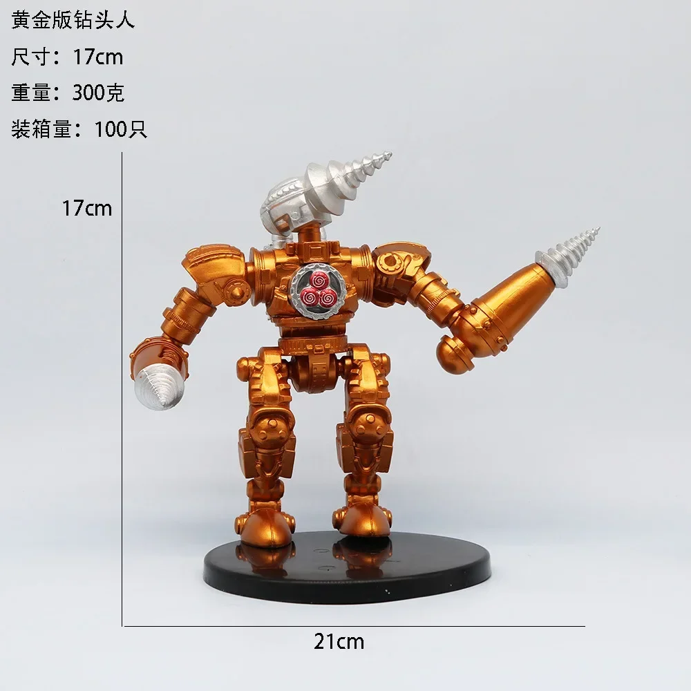 New Gold Drill Man figure with movable joints, large and small figures Interesting, handsome and domineering