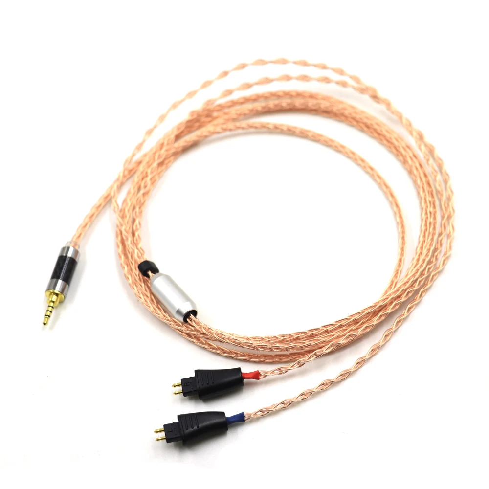 HIFI 7N Single Crystal Pure Copper Headphone Upgrade Cable Cord For FOSTEX TH900 MKII MK2 TH909 TR-X00 TH600 TH610