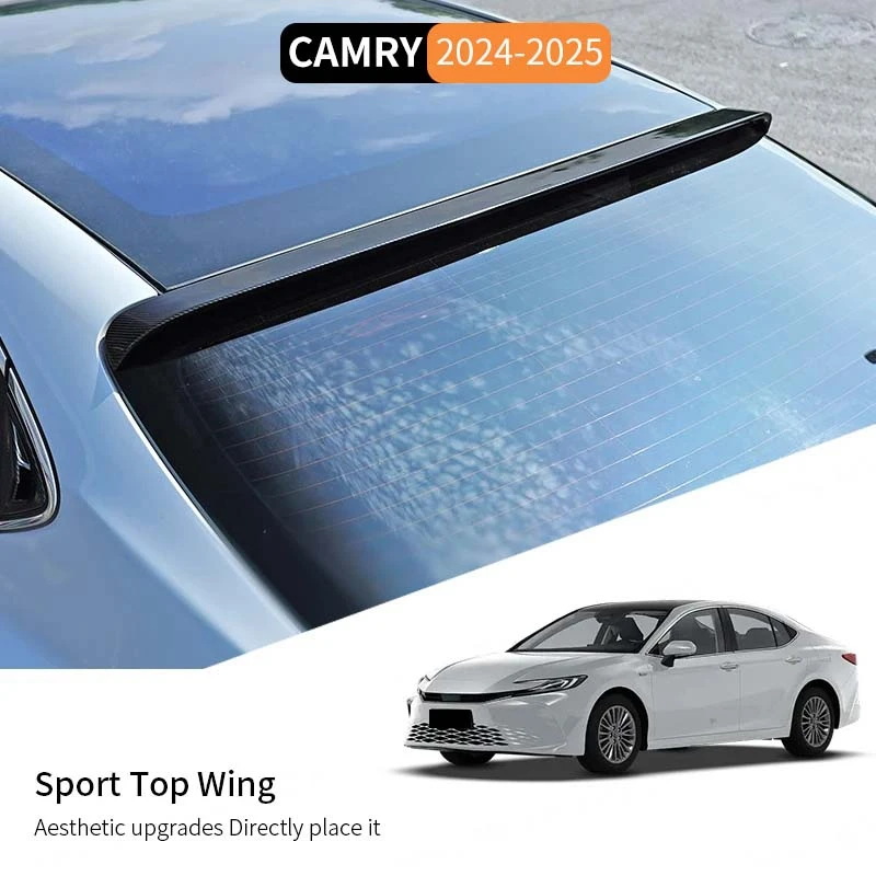 Спойлер для Toyota Camry LE XLE SE XSE 2024-2025, ABS глянцевый черный/углеродный узор, задний спойлер на крышу, крыло багажника, автомобильные аксессуары