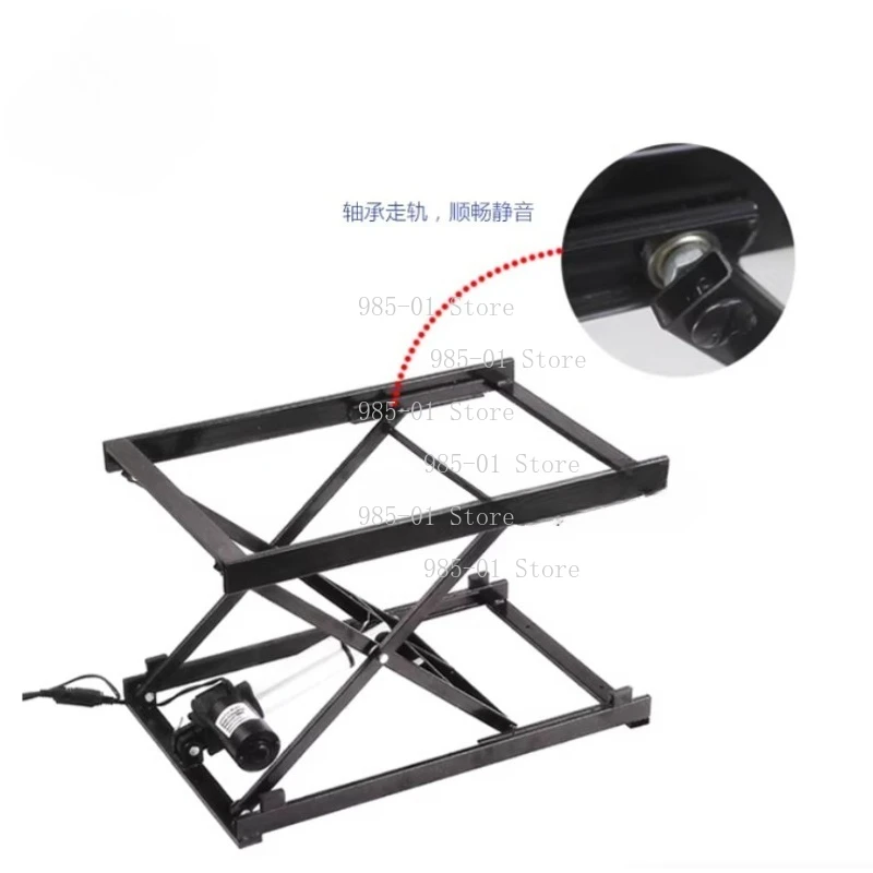 Multifunctional Intelligent Electric Lifting Tea Table with Sturdy Iron Frame