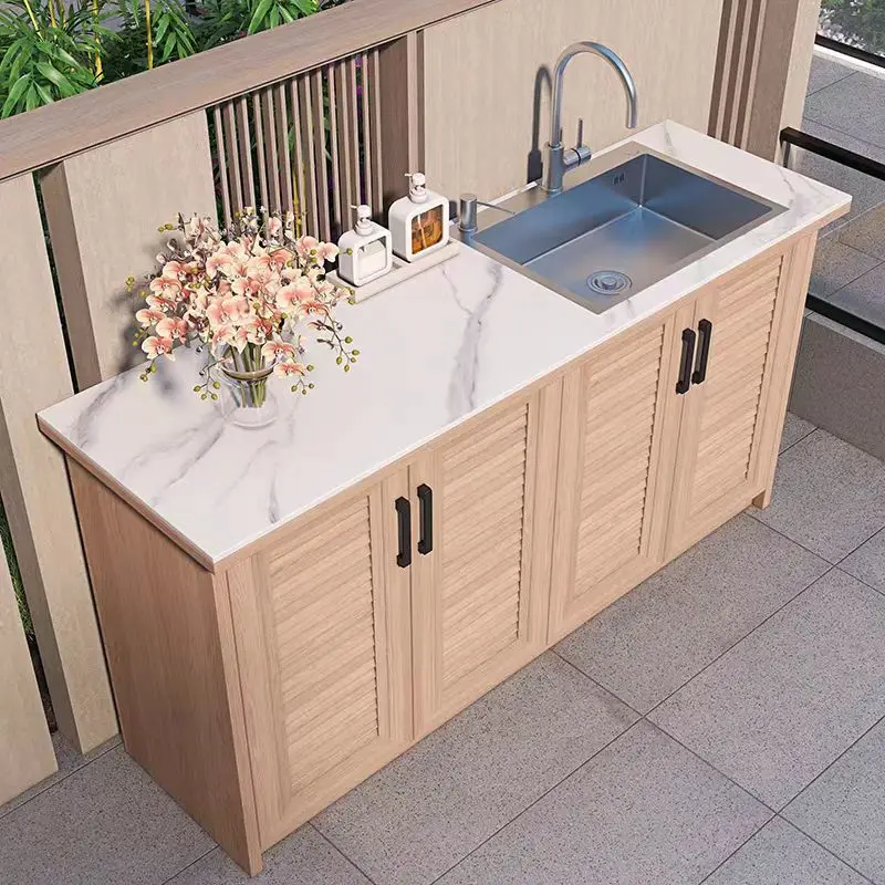 حديقة الأدوات المنزلية خزانة لائحة المتكاملة بالوعة أداة خارجية خزانة مشغل الفناء أدوات التعبئة والتغليف Lemari Alat XYGJG