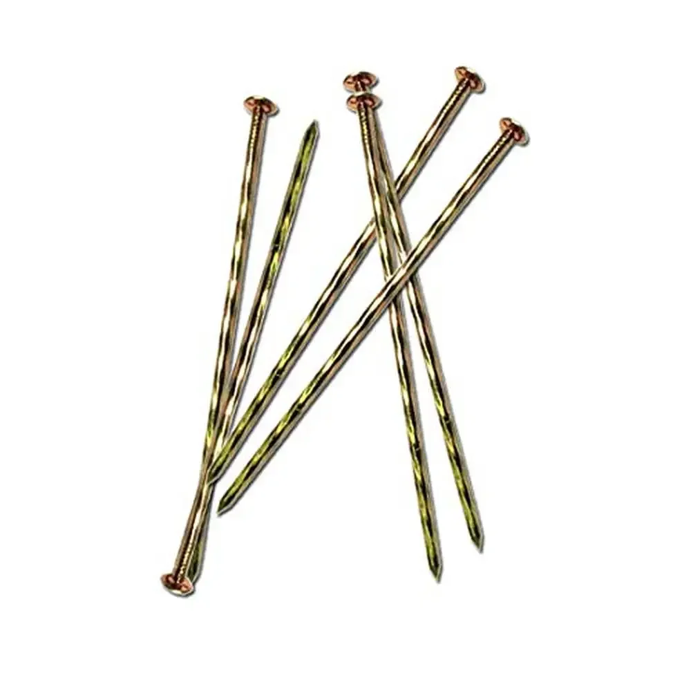 

100 Pack 8" Spiral Galvanized Garden Stakes Metal Landscape Spikes Anchors Paver Edging Weed Barriers Turf Fixation Gadget