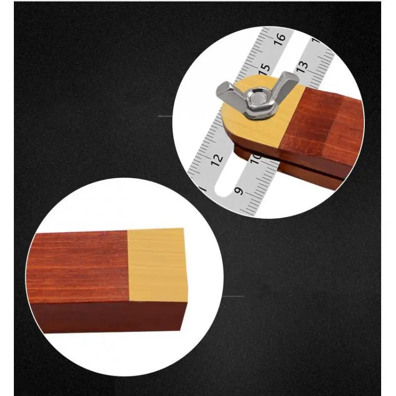 Activity Angle Ruler Woodworking Tool Wooden Handle Sliding Bevel Gauge Precise Measurement for Home Projects