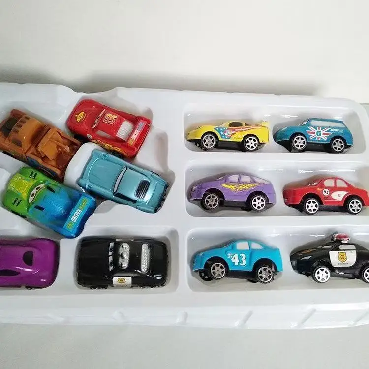Hot 12pcs Disney Pixar Cars Back Force Lightning Mcqueen Jackson 6cm Storm Mater Model Car Accompanying Toys Kids Birthday Gifts