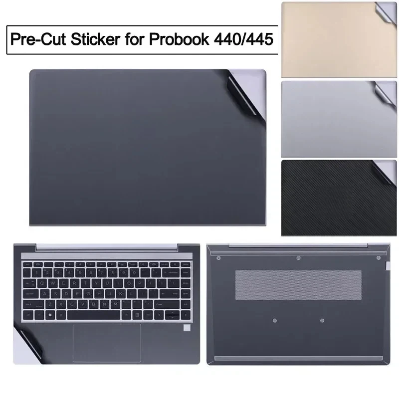 Pre-Cut Anti Fingerprint Laptop Vinyl Sticker Decal Film Cover Skin for 2023 2022 HP Probook 445 440 G10 G9 G8 G7 G6 430 455 450