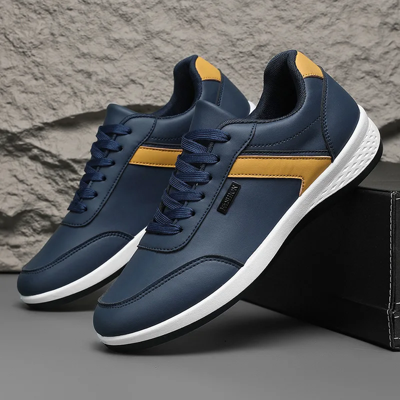 

Men's Shoes Trend Casual Shoes Breathable Lace Up Men Sneakers Comfort Non-slip Footwear Men Skateboarding Shoes Tenis Masculino
