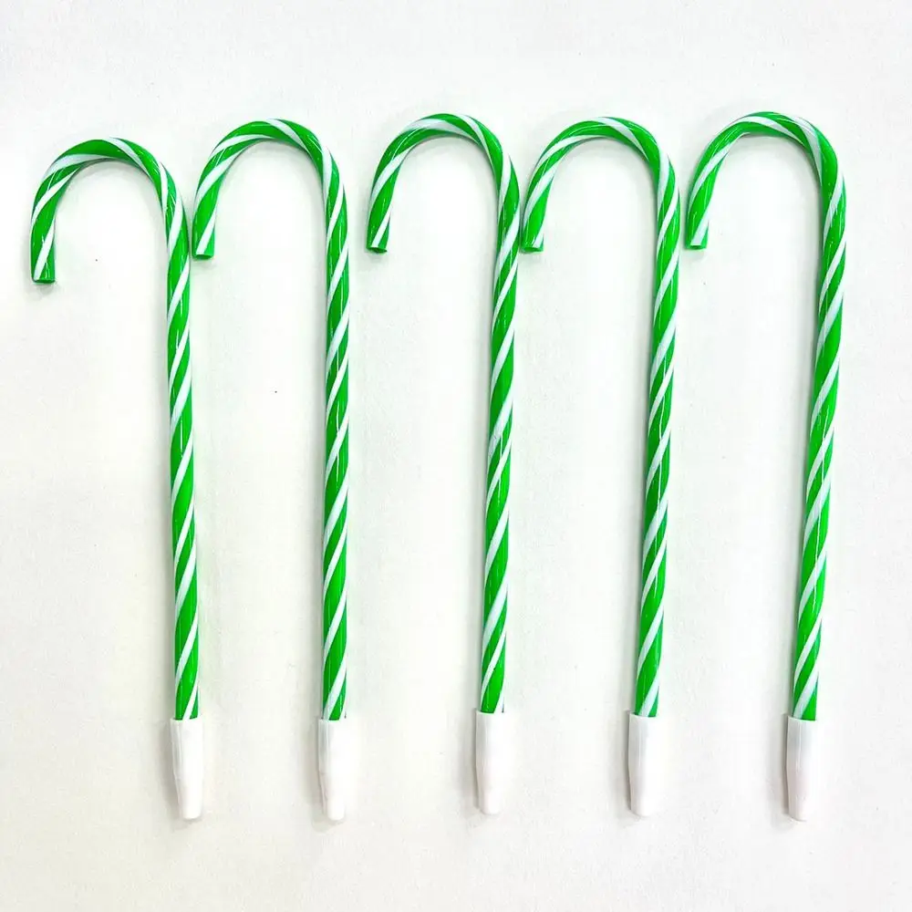 School Supplies Multi-function Christmas Cane Pen Exquisite Unique Crutch Ballpoint Pen Portable Durable Ink Ballpoint Student
