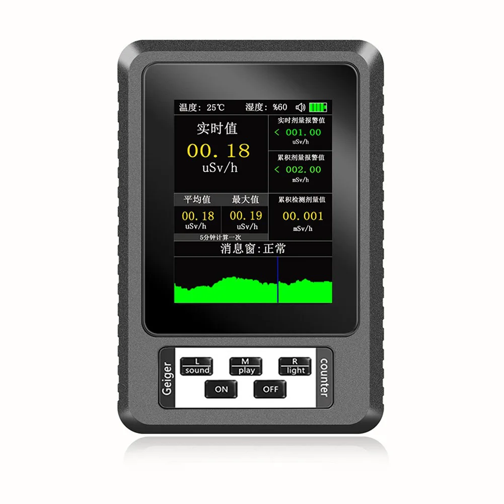 

Adjustable Settings Dosimeter Geiger Counter Geiger Counter High Sensitivity User-Friendly Display Wide Measuring Range