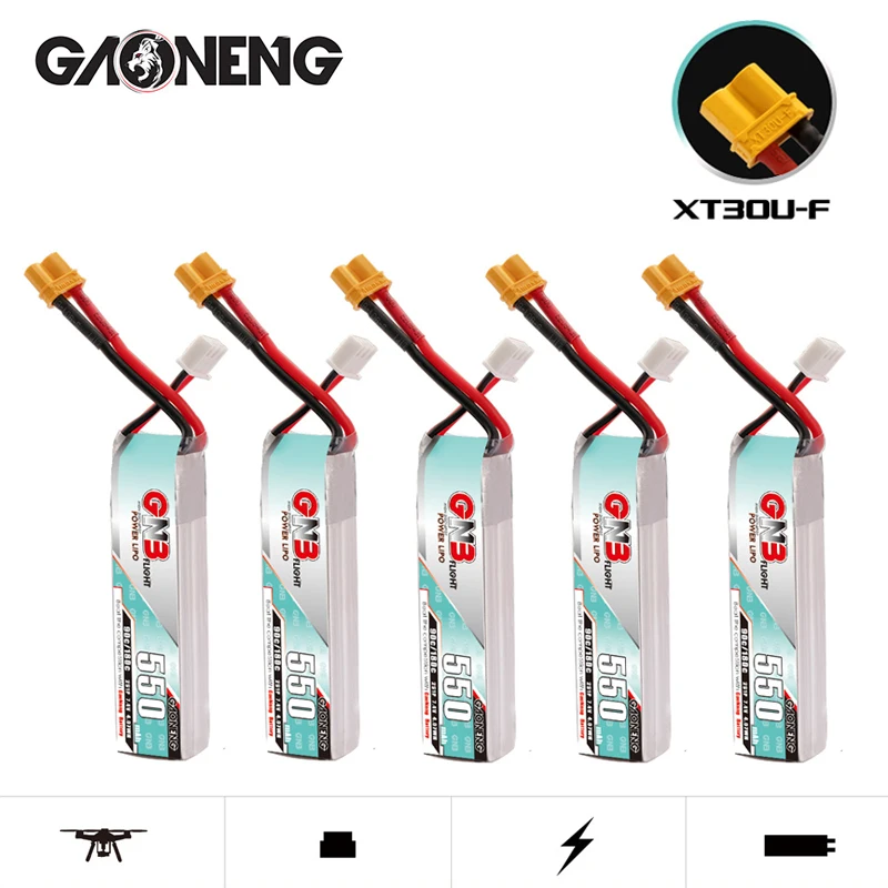 MAX 180C GNB 2S 7.4V 550mah LiPo Battery For TINY8X Blade Inductrix FPV QX2 120S Beta75S BetaFPV Drone HV 7.4V Battery