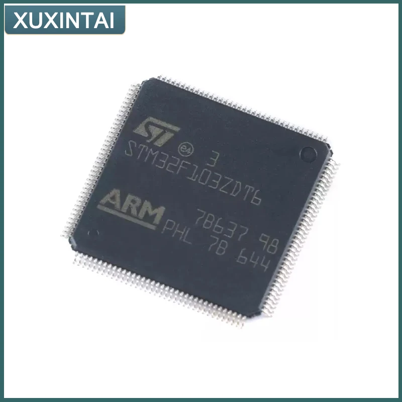 5Pcs/Lot  New Original  STM32F103ZDT6 STM32F103 Microcontroller IC 32-Bit Single-Core 72MHz 384KB (384K x 8) FLASH 144-LQFP