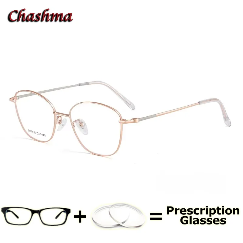 Women Prescription Lenses Optical Myopia Glasses Anti Blue Ray Computer Working Progressive Eyewear Light Frame Girl