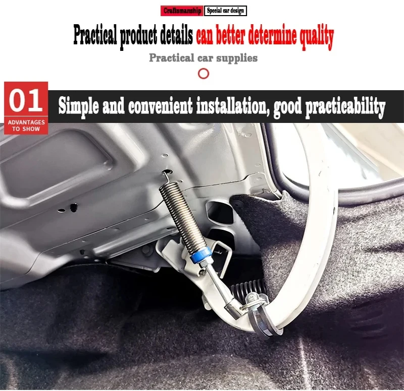 Kofferraumdeckel Automatisch Öffnen Werkzeug Start Lift Einstellbare Metallfeder Gerät Für Geely Emgrand Vorwort Vision Emgrand Binrui – Detail 6