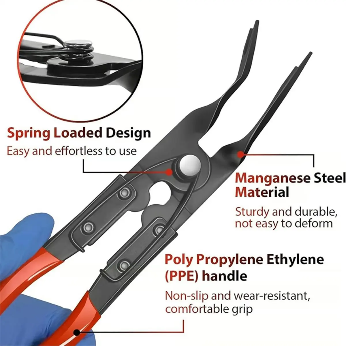 

Щипцы для снятия зажимов на панели, набор из 3 предметов, комплексный набор инструментов для снятия заклепок автомобиля с сумкой для хранения