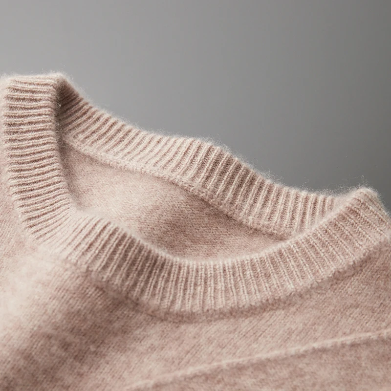 الرجال س الرقبة 100% الكشمير سترة جاكار شتاء جديد فضفاض بلوفر مغزول الأعمال عادية رشاقته القمم الراقية قاعدة قميص