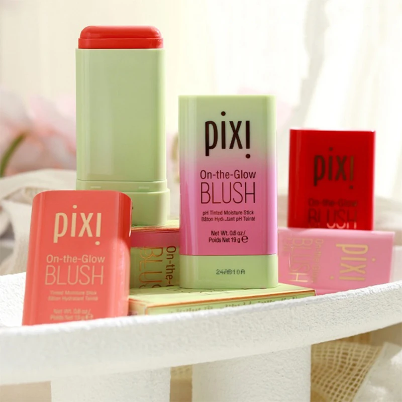 PIXI 3in1 Blush Stick Color Make Up Waterproof Easy Color Rouge Brusher Blusher Cream Rendering Matte Contour 3in1 Makeup Korean