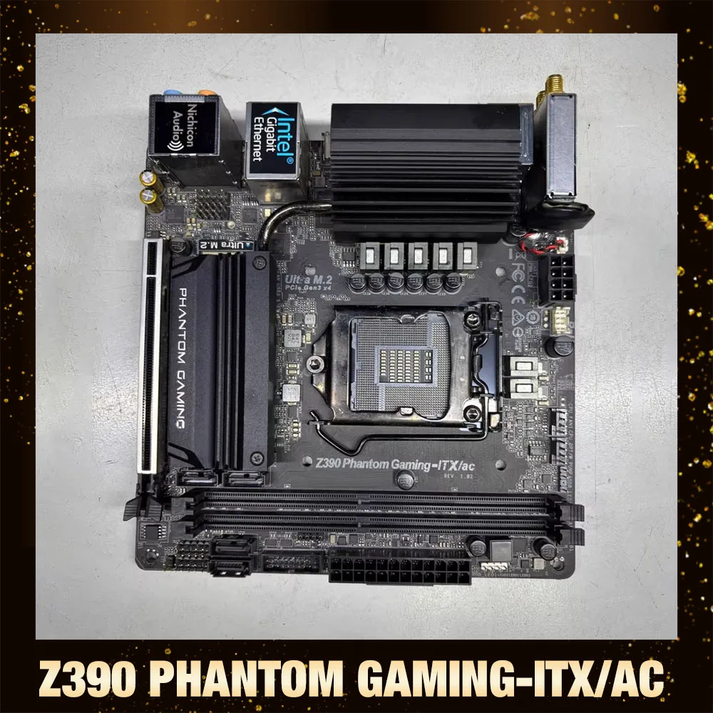 

For A-S-R-o-c-k Z390 Phantom Gaming ITX/ac Mini ITX Motherboard Dual M2 Interface 17x17