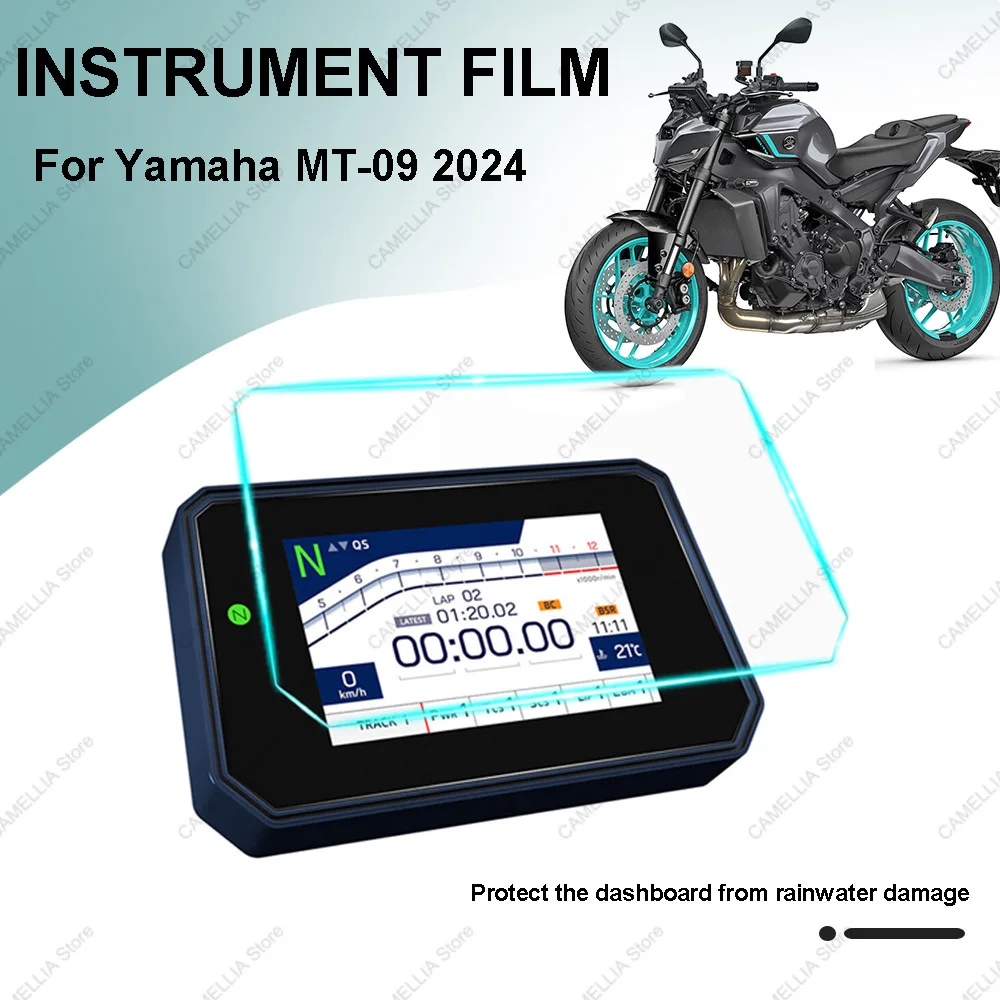 Motorcycle Dashboard Protective Film Anti Scratch High-Definition Motorcycle Accessories Screen Protector for Yamaha MT-09 2024