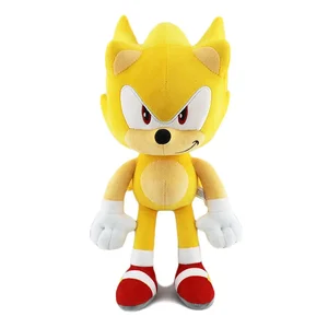 Sonic Plush Toy für Kinder, Cartoon Peluches, Igel, Amy, Rose, Knöchelschwanz, weich gefüllte Puppe, Geburtstag, Schleife Spielzeug, neu, heiß, 30 cm 6 Hauptverkaufsspielzeug Pink - №5
