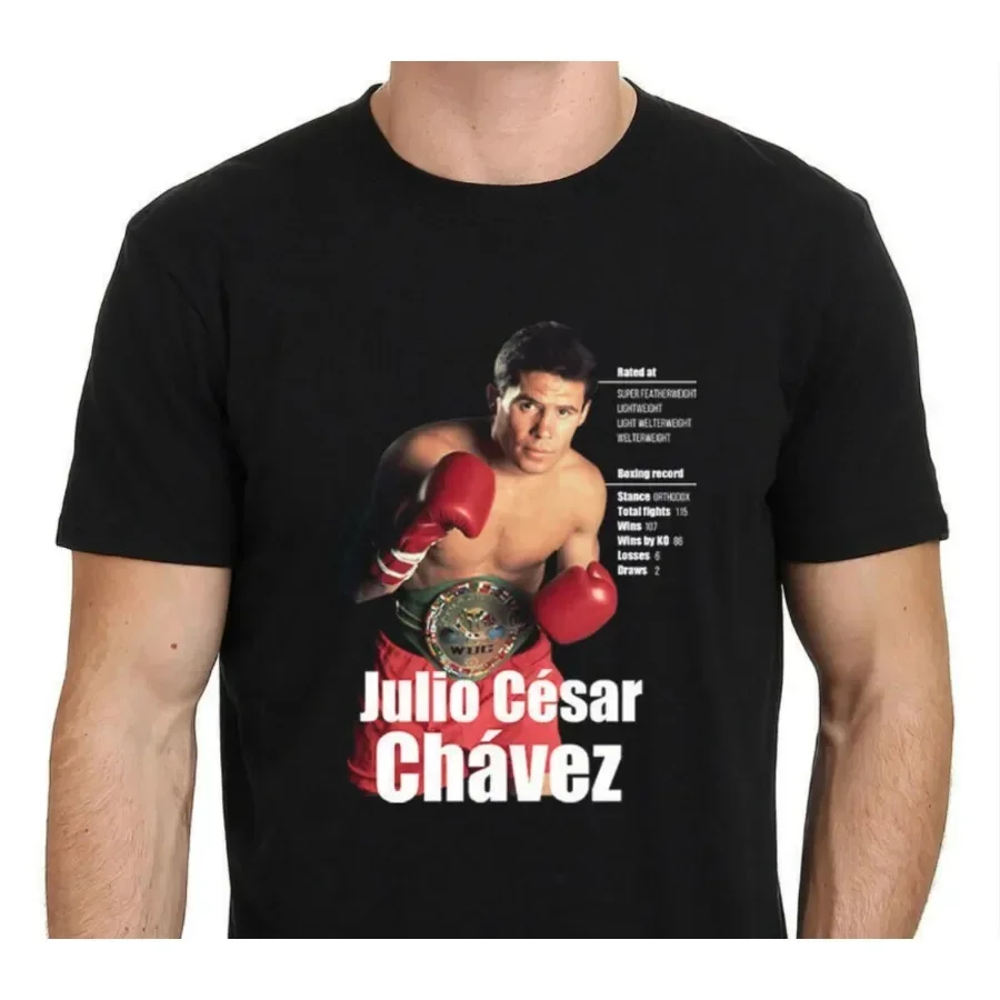 Julio Cesar Chavez Mexican Boxing Legend T-Shirt 100% Cotton O-Neck Summer Short Sleeve Casual Mens T-shirt Size S-3XL