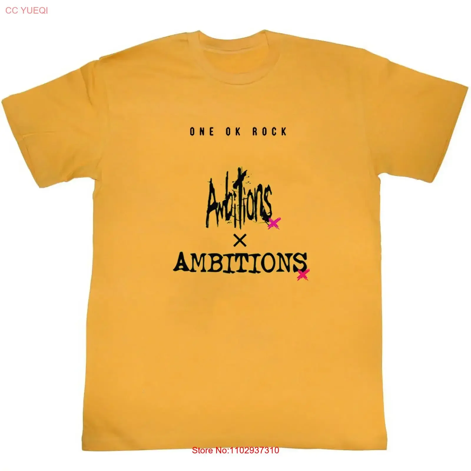 T-shirt en coton One Ok Rock Ambitions, taille S 5XL, vêtements de créateur vintage lavés, légèrement élégants, unisexes, respirants, décontractés