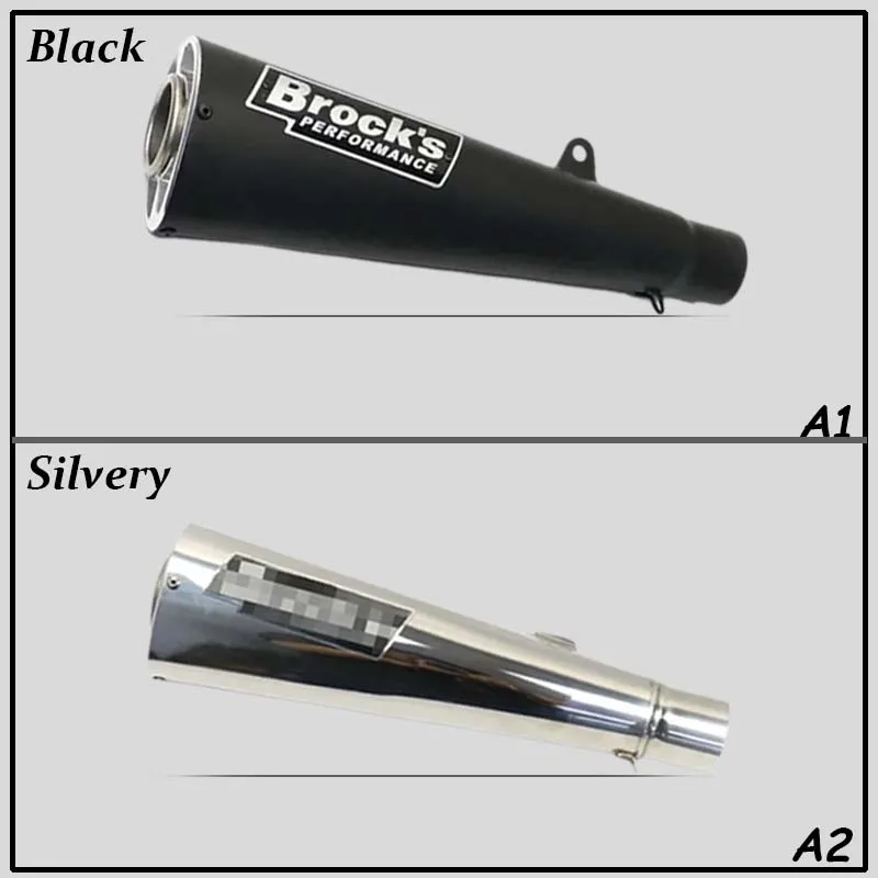 51mm modificado tubo escape esportivo moto silenciador de escape cafe racer para bmw hp2 hp4 zx14 zx10r nk400