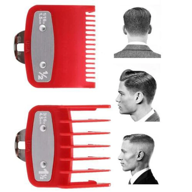 Wahl Hair Clipper Guide Comb Set, guardas padrão, peças anexadas estilo aparador