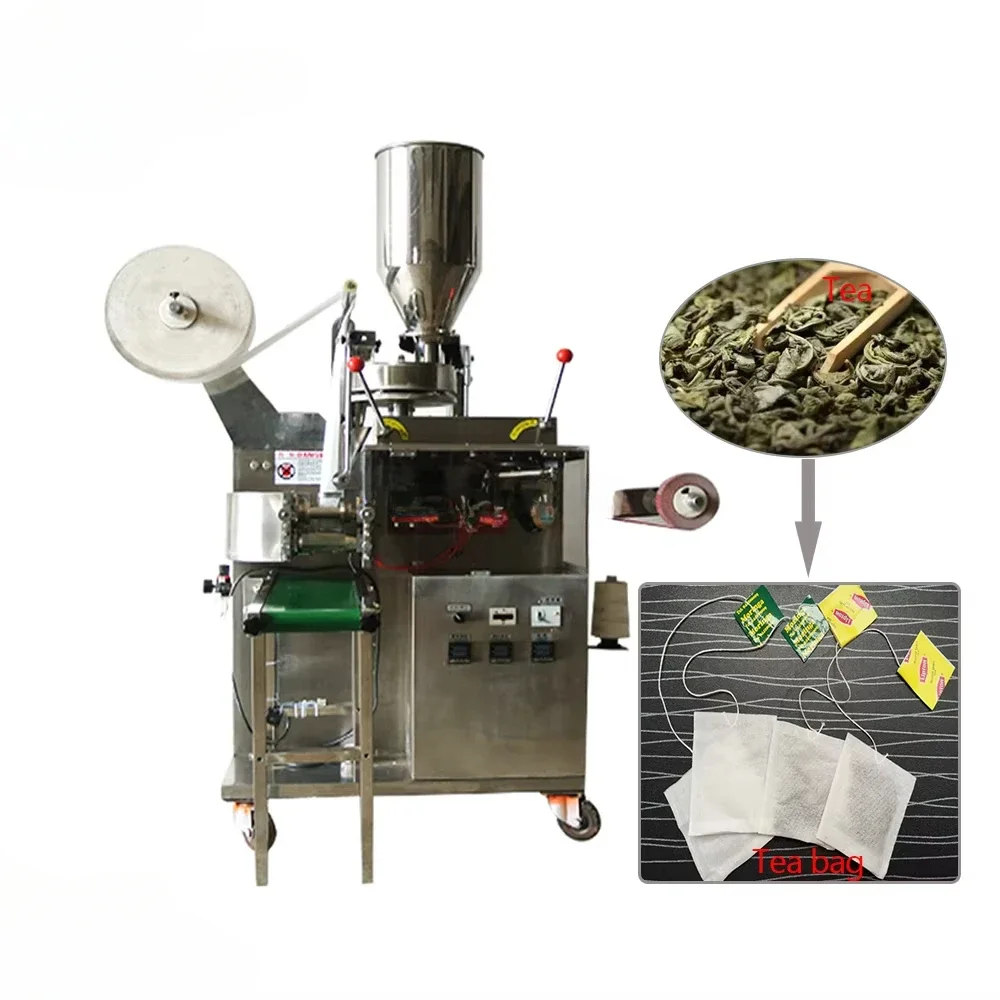 low cost filter paper tea bag packaging machine Automatic Small Tea Bags Packing Machine with thread and tag