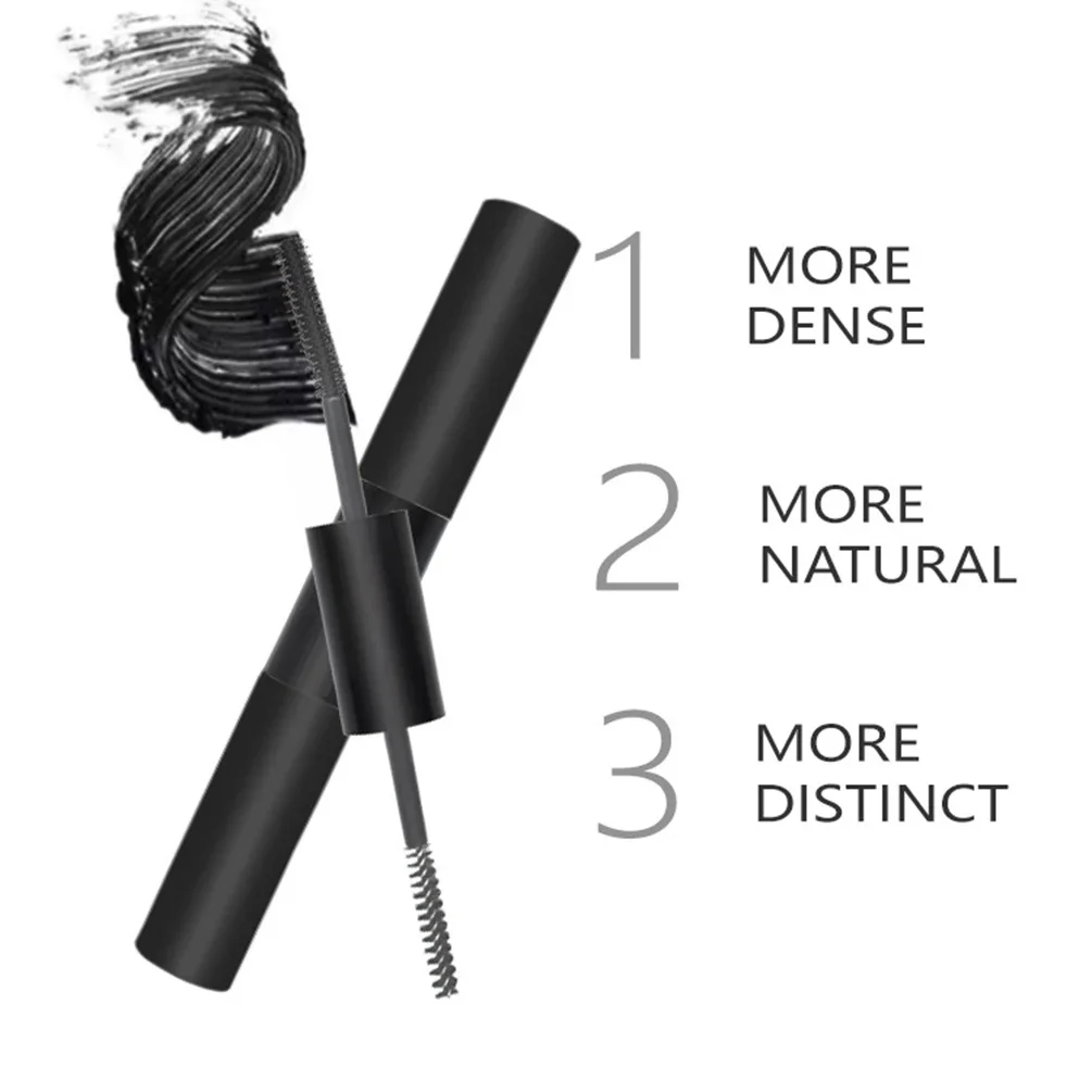 Custom Logo Mascara Private Label Double Head 5D Long-lasting Thick Curling 20g Eye Cosmetic Bulk Waterproof Makeup Fast Dry