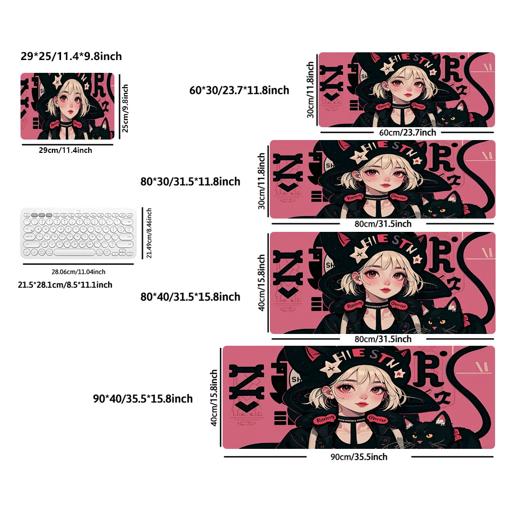 Anti-bacterial environmental protection rubber mouse pad lock border wear technology sustainable office decoration table mat