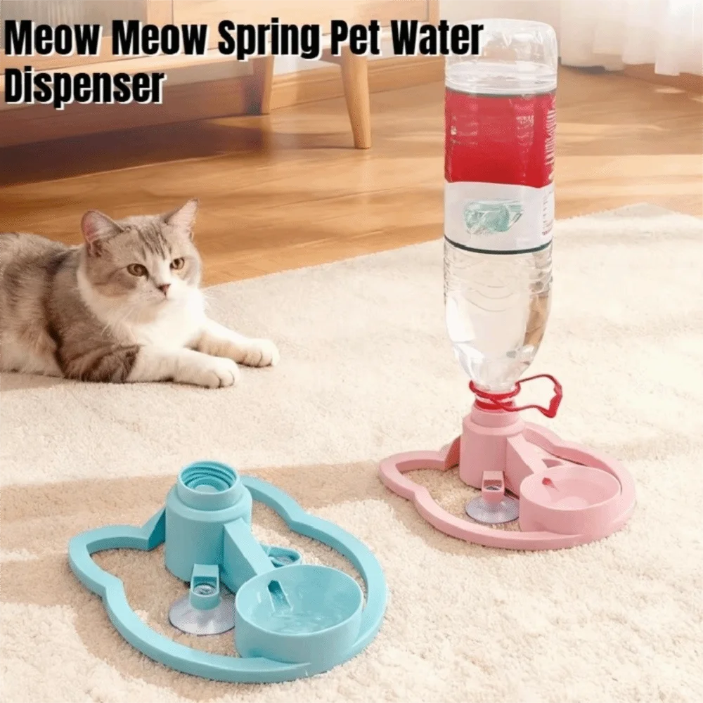 

Automatic Water Renewal Cat Drinking Machine Anti Overturning Non Plug in Pet Water Bowl Stable Base Wet Chin Prevention