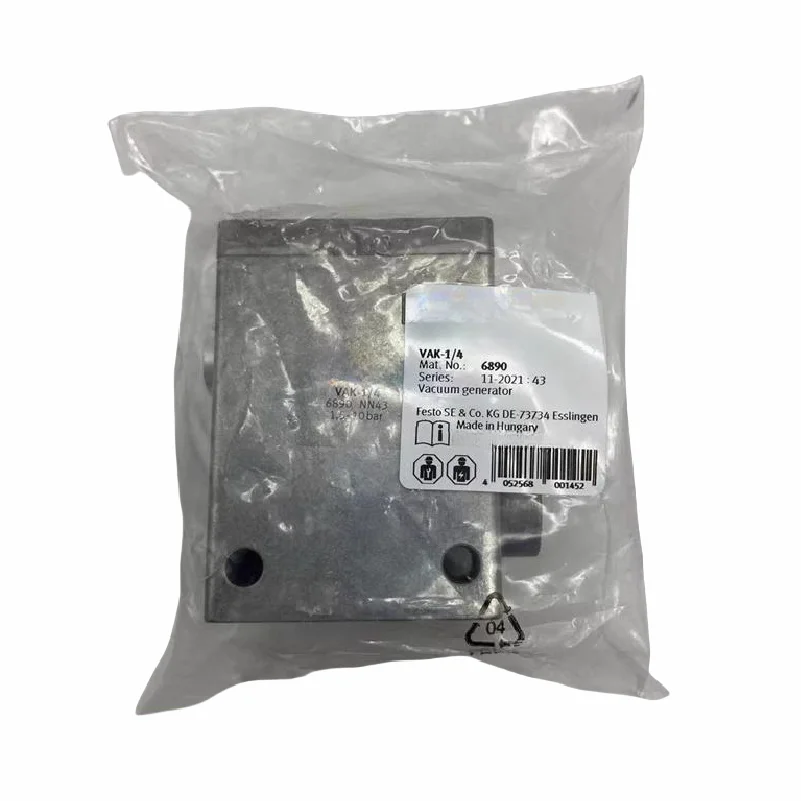 

Совершенно новый оригинальный вакуумный генератор VAK-1/4 6890, в наличии.