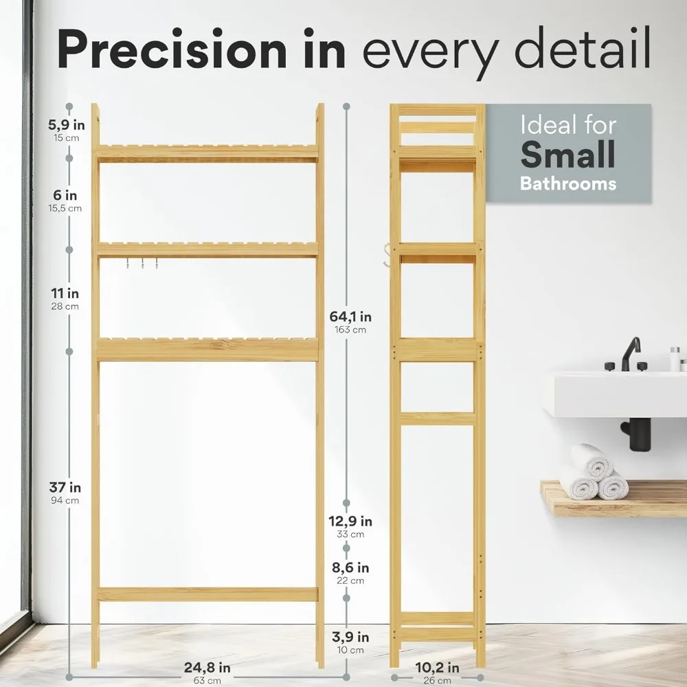 Armoire de Rangement Universelle pour Toilettes, Facile à Assembler