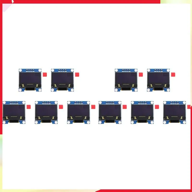 B18B 10X 0.96 Inch IIC I2C Serial GND 128X64 OLED LCD LED Display Module SSD1306 For Arduino Kit White Display