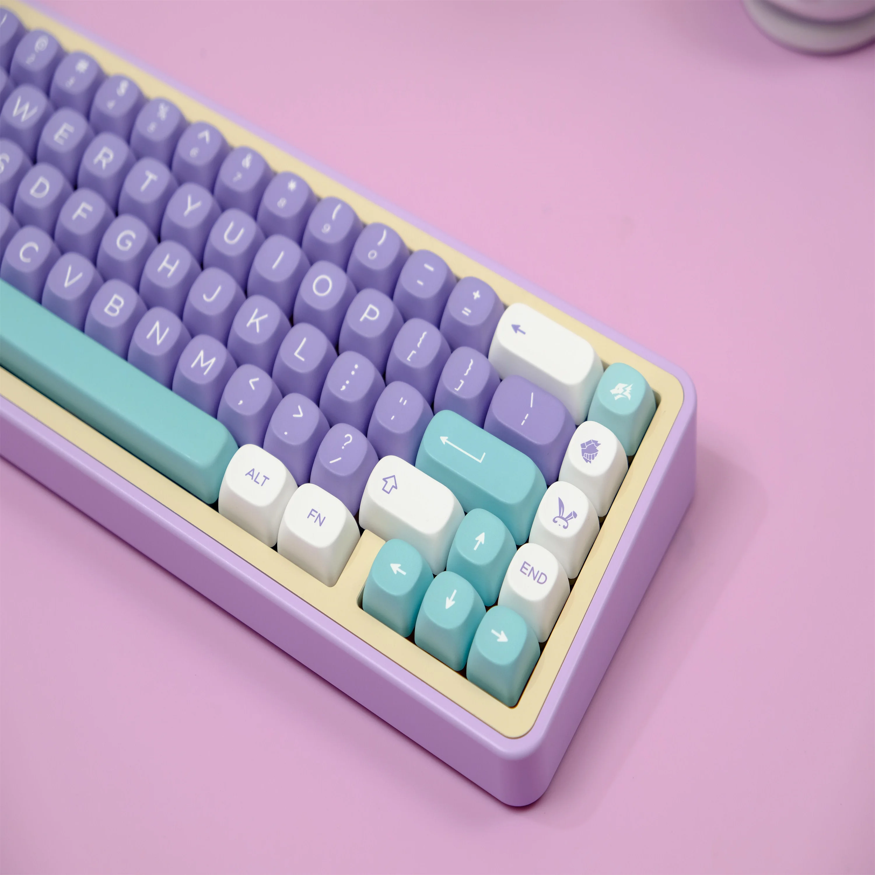 Magnolia keycap 126 tombol PBT bahan MOA sangat sublimasi proses cocok untuk berbagai Keyboard mekanik