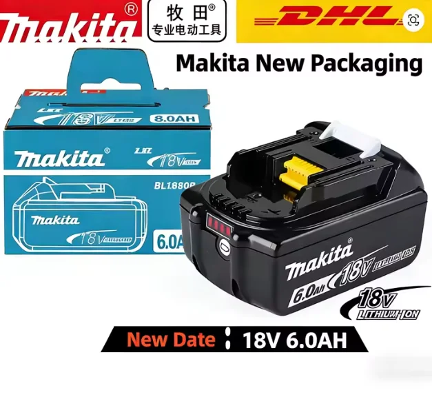 

Makita 6Ah for Makita 18V Battery BL1840 BL1830B BL1850B BL1850 BL1860 BL1815 Replacement Lithium Battery+++++++