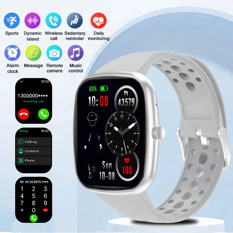 

LIGE New Voice Assistant Bluetooth Call Smart Watch 2025 Full Touch Screen Sports Fitness Tracker Smartwatch For Women Men